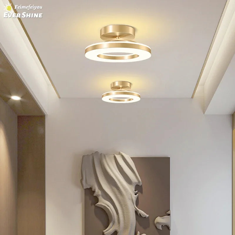 Modern LED Ceiling Light | Indoor Flush Mount Ceiling Lamp | Living Room, Bedroom, Dining Room, Hallway, Balcony & Kitchen Lighting Fixture