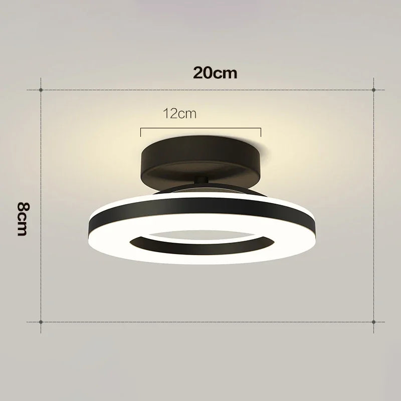 Modern LED Ceiling Light | Indoor Flush Mount Ceiling Lamp | Living Room, Bedroom, Dining Room, Hallway, Balcony & Kitchen Lighting Fixture