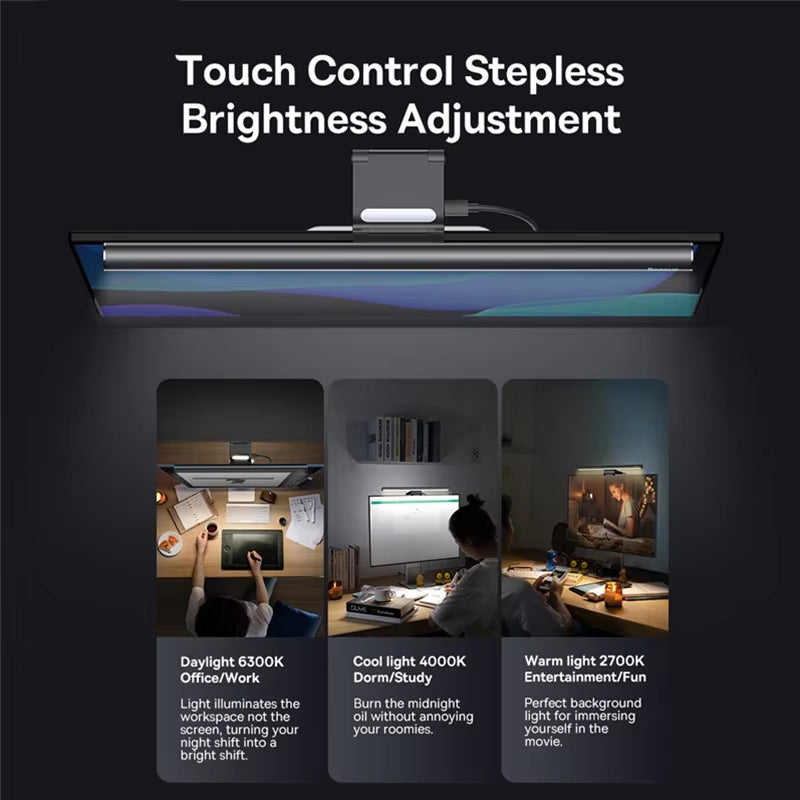 USB LED Monitor Light Bar – Dimmable Screen Hanging Desk Lamp for Computer Monitor, Laptop & Home Office with Adjustable Brightness