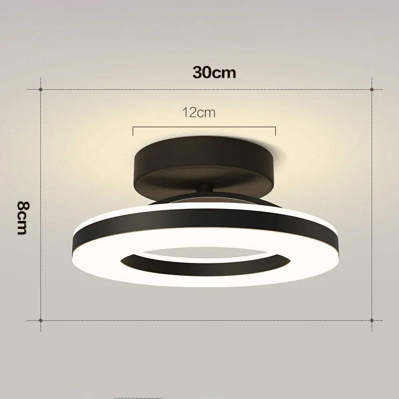 Modern LED Ceiling Light | Indoor Flush Mount Ceiling Lamp | Living Room, Bedroom, Dining Room, Hallway, Balcony & Kitchen Lighting Fixture