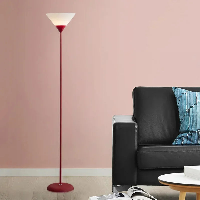 Creative LED Floor Lamp Black White Lamp Body Is Suitable for Indoor Lighting Decorative Lamp in Living Room, Bedroom and Study