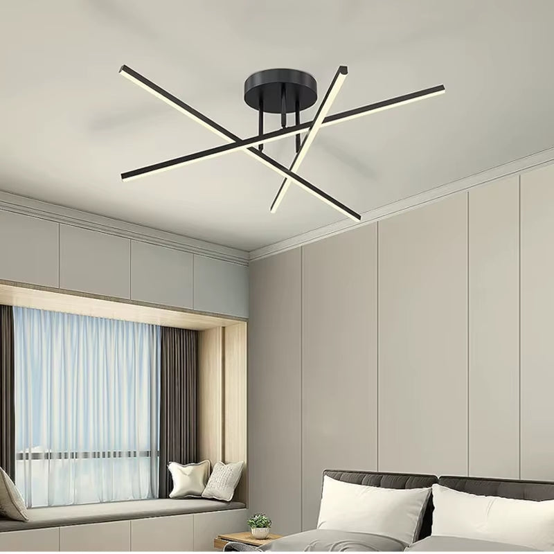 Modern Nordic LED Ceiling Light – Minimalist Aluminium Ceiling Lamp for Living Room, Dining Room, Bedroom & Hallway – 90–260V