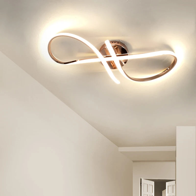 Modern Dimmable LED Ceiling Chandelier – Gold or Chrome Aluminium Ceiling Light with Remote & App Control for Living Room, Dining Room, Bedroom & Kitchen