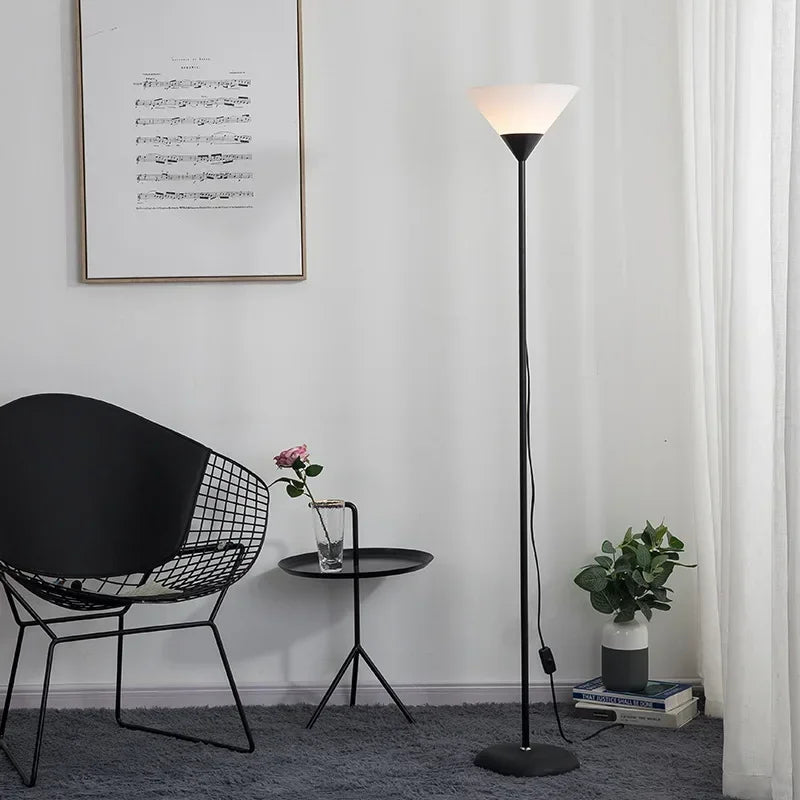 Creative LED Floor Lamp Black White Lamp Body Is Suitable for Indoor Lighting Decorative Lamp in Living Room, Bedroom and Study