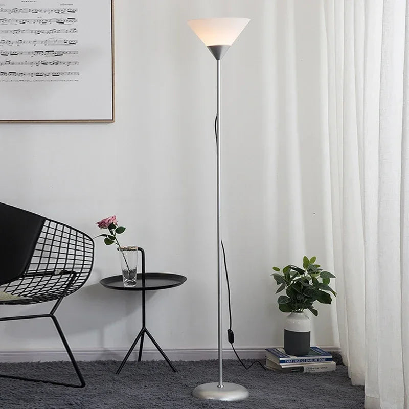 Creative LED Floor Lamp Black White Lamp Body Is Suitable for Indoor Lighting Decorative Lamp in Living Room, Bedroom and Study