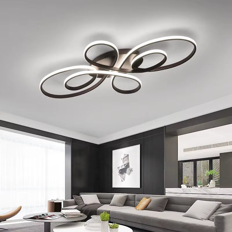 Modern LED Ceiling Light – Dimmable Surface Mounted Ceiling Lamp with Remote Control for Living Room, Dining Room, Bedroom & Kitchen
