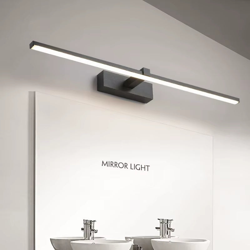 Modern LED Bathroom Mirror Light | Waterproof LED Vanity Wall Lamp | Makeup Mirror Light Fixture | Indoor Bathroom Lighting | Black & White