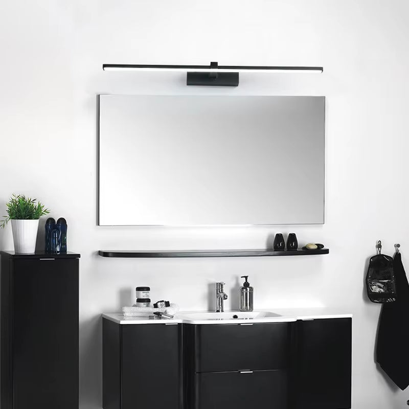 Modern LED Bathroom Mirror Light | Waterproof LED Vanity Wall Lamp | Makeup Mirror Light Fixture | Indoor Bathroom Lighting | Black & White