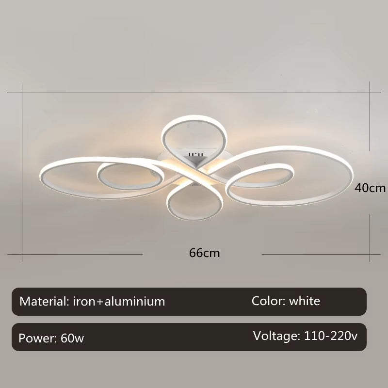 Modern LED Ceiling Light – Dimmable Surface Mounted Ceiling Lamp with Remote Control for Living Room, Dining Room, Bedroom & Kitchen