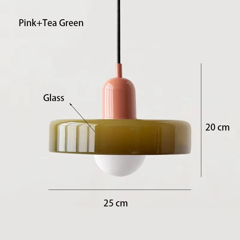 Nordic Glass Bauhaus Dining Room Chandelier Living Room Bedroom Bar Retro Coffee Shop Decoration Chandelier Lighting Fixtures