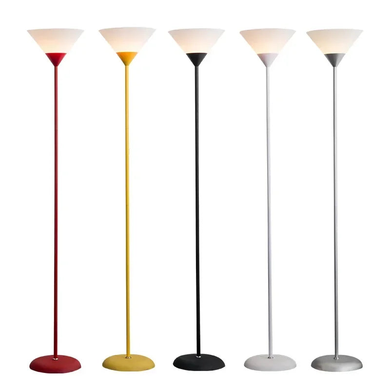 Creative LED Floor Lamp Black White Lamp Body Is Suitable for Indoor Lighting Decorative Lamp in Living Room, Bedroom and Study