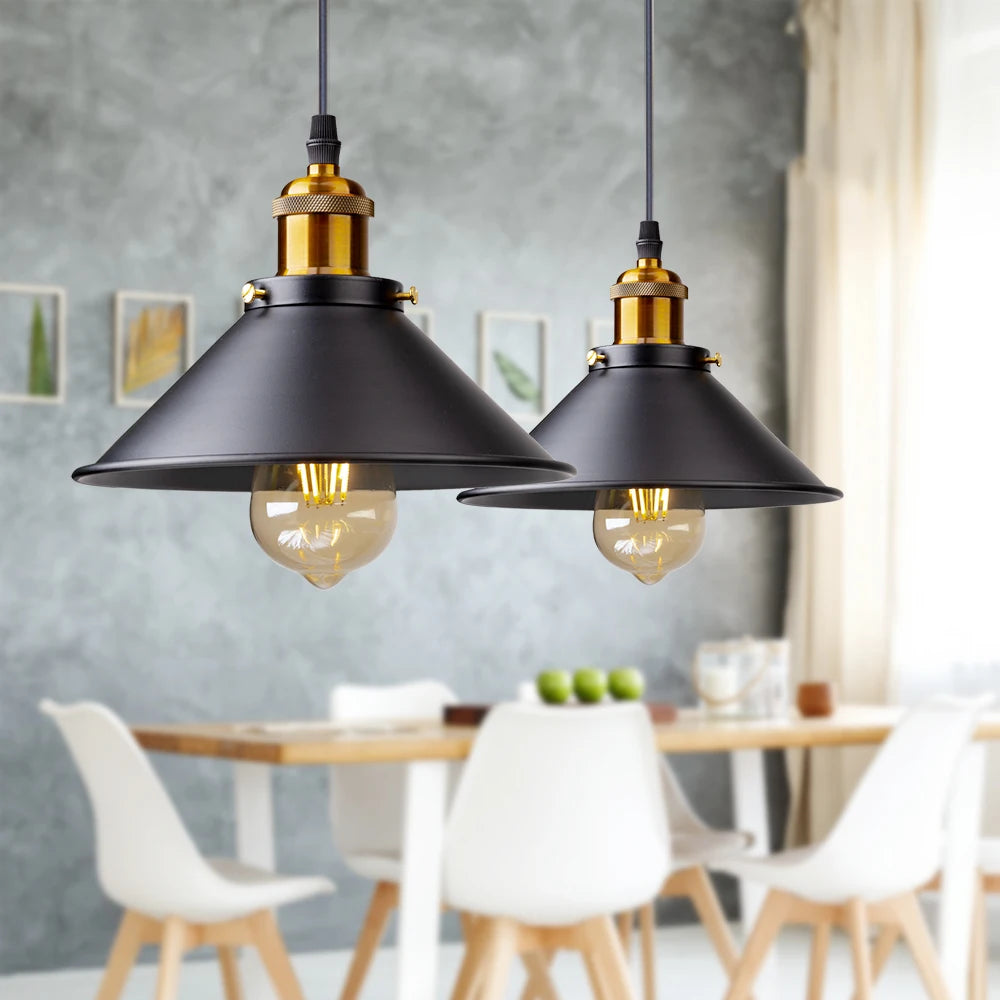 Industrial-chic Loft Pendant Lamp, for kitchens, dining nooks and bedrooms, for kitchen, loft-style weathered shade