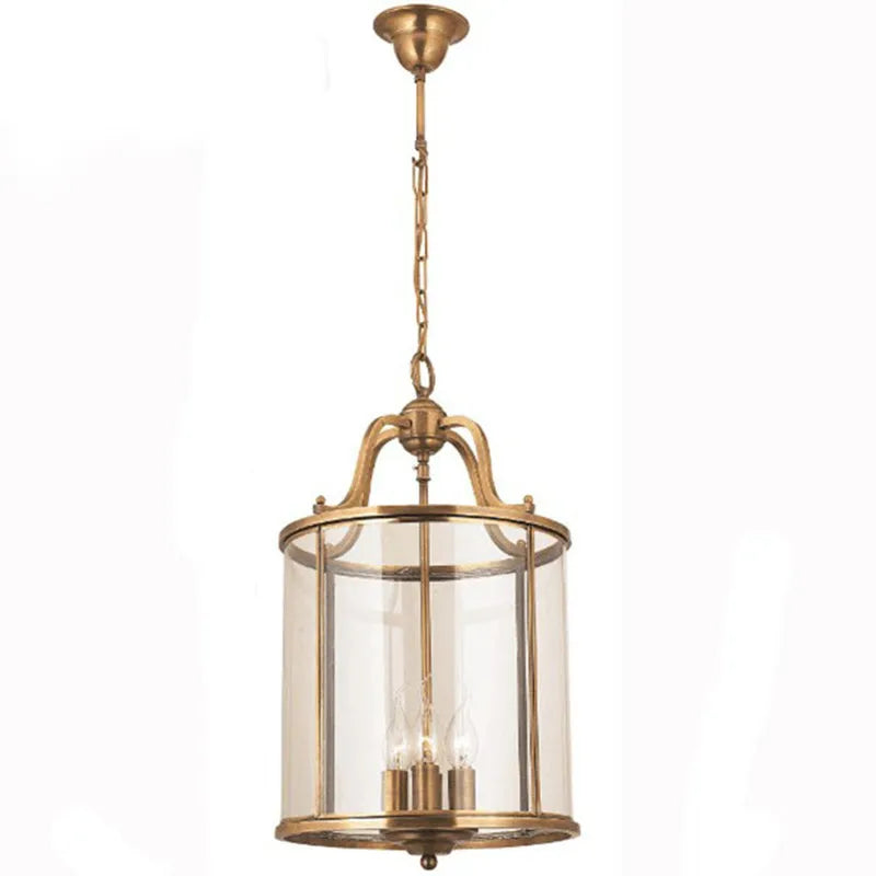 Product photo of the vintage glass lantern pendant light.