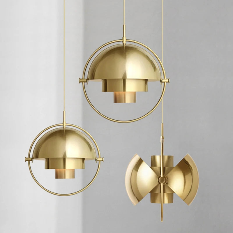 Gubi-Style Multi-Lens Chandelier, for dining rooms and restaurants, for dining room, multi-lens glass cluster