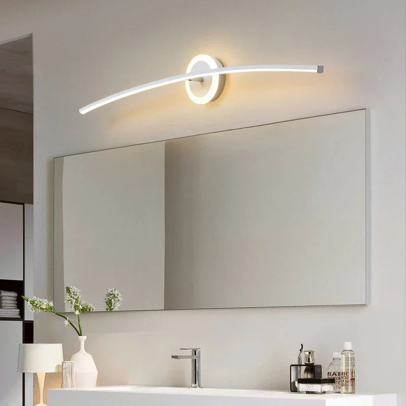 Crisp LED Bathroom Mirror Light, for bathrooms, vanities and hotel suites, for bathroom, slimline mirror-mount bar