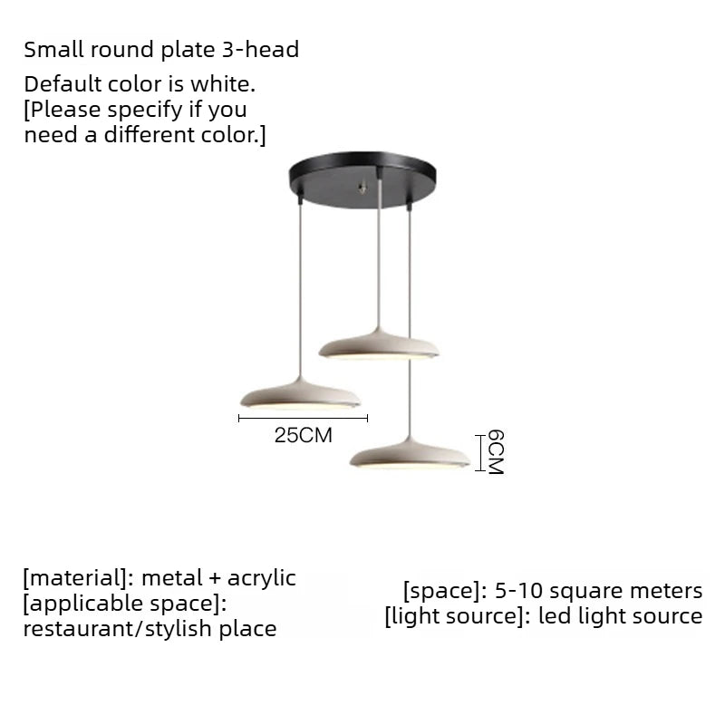 Flying Saucer Metal Pendant, for dining rooms and studies, for dining room, flying-saucer metal shade