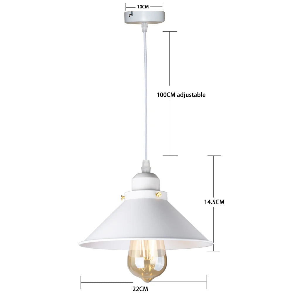 Industrial-chic Loft Pendant Lamp, for kitchens, dining nooks and bedrooms, for kitchen, loft-style weathered shade