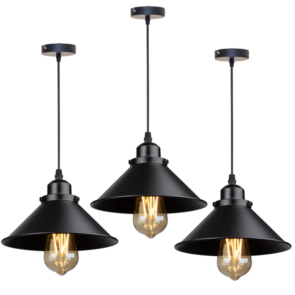 Industrial-chic Loft Pendant Lamp, for kitchens, dining nooks and bedrooms, for kitchen, loft-style weathered shade
