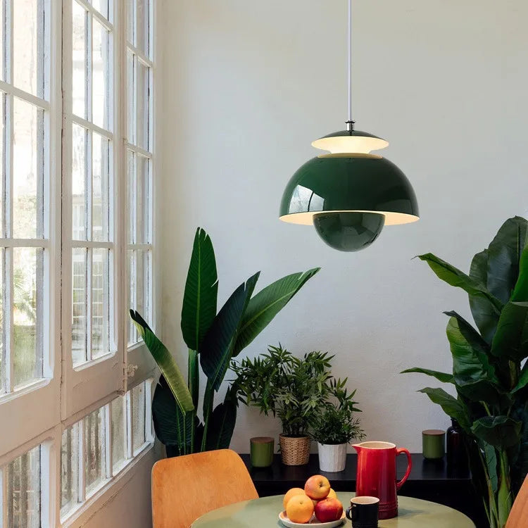 Adjustable Crystal Bud Pendant, for bedrooms, bars and dining rooms, for bedroom, adjustable-height bud silhouette