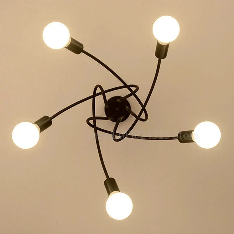 Elegant Multi-Head Ceiling Chandelier, for living rooms, bedrooms and restaurants, for living room, 3-head or 5-head configuration