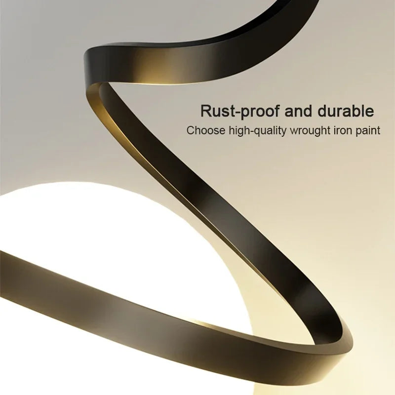 Minimalist Line Pendant Light, for bedside tables and dining settings, a slender line-drop silhouette, for living room, bedroom, black or gold shell