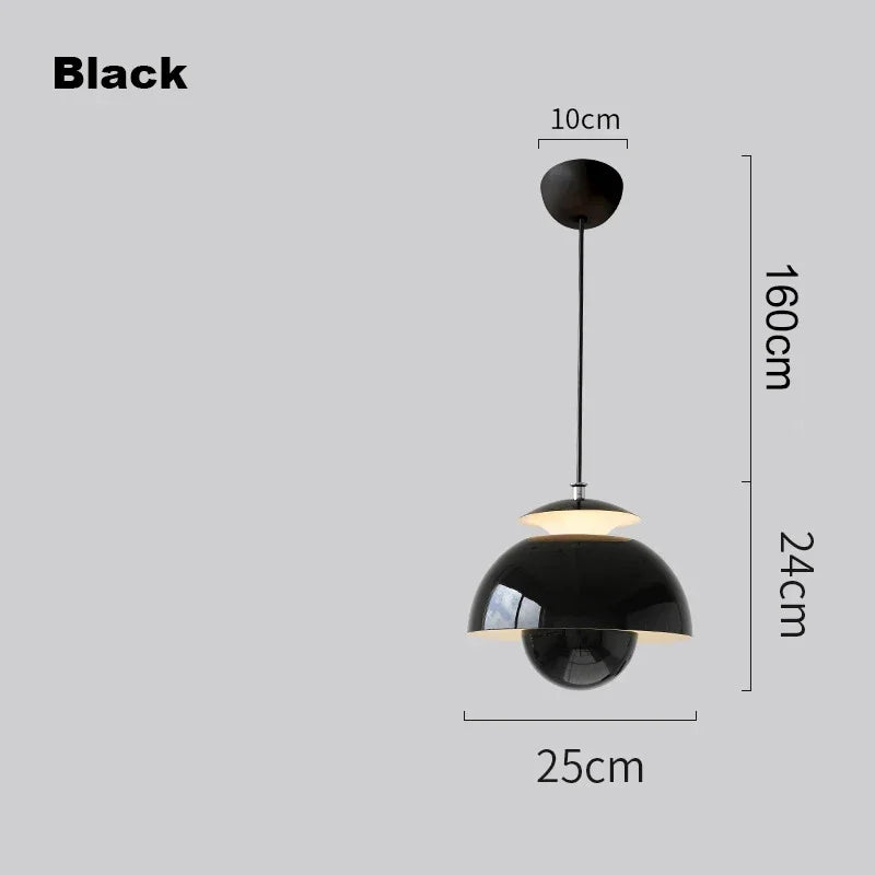 Flower Bud Pendant, for dining desks, children's rooms and bedsides, for restaurant, flower-bud glass shade