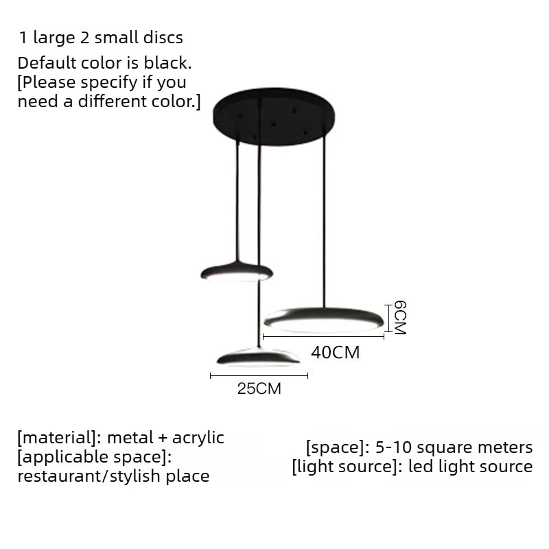 Flying Saucer Metal Pendant, for dining rooms and studies, for dining room, flying-saucer metal shade