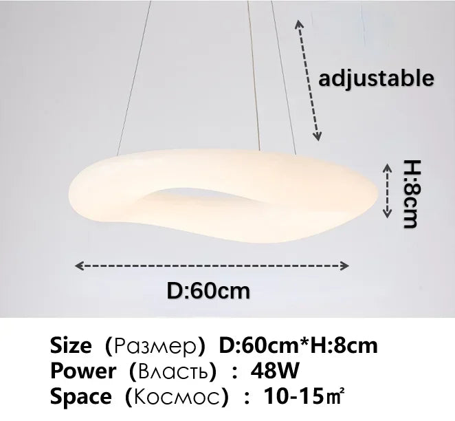 Product photo of the white circular led ceiling light or pendant.