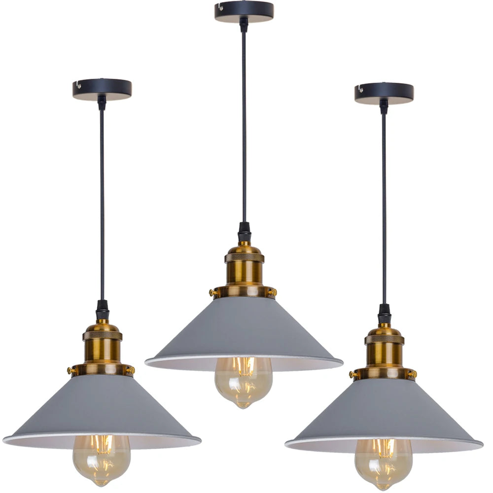 Industrial-chic Loft Pendant Lamp, for kitchens, dining nooks and bedrooms, for kitchen, loft-style weathered shade