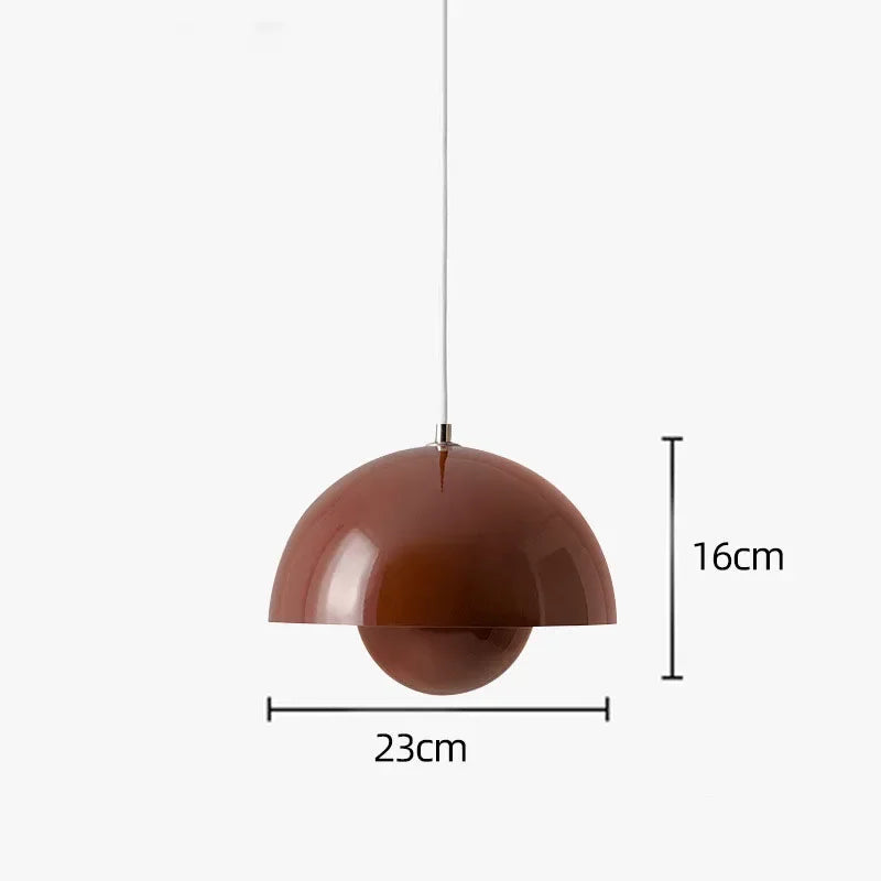 Semicircular Colourful Pendant, for restaurants, dining rooms and kitchens, for restaurant, semicircular colour-block shade