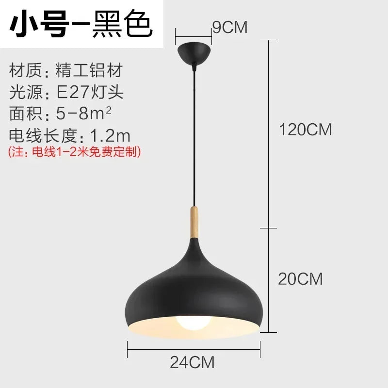 Compact Nordic Table Pendant, for cafés, salons and creative studios, a brushed-aluminium dome shade, for café, beauty salon, aluminium dome shade