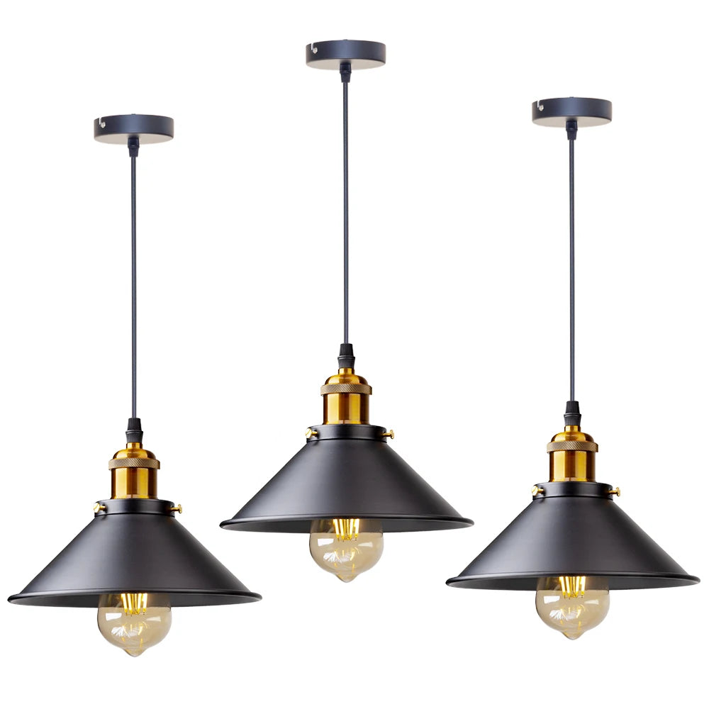 Industrial-chic Loft Pendant Lamp, for kitchens, dining nooks and bedrooms, for kitchen, loft-style weathered shade