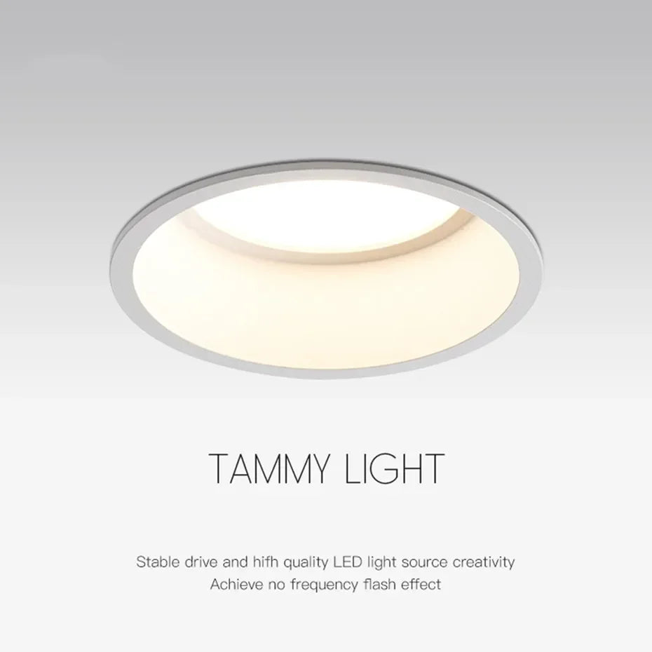Velique Anti-Glare Recessed LED Downlight – 7W, 12W & 15W Ceiling Spotlight