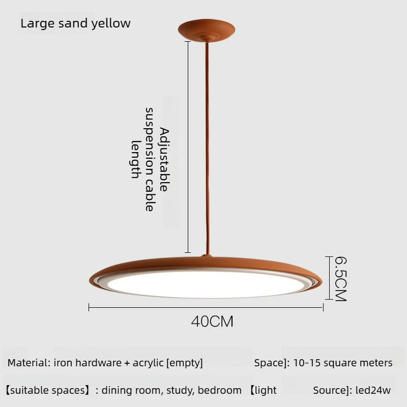 Flying Saucer Metal Pendant, for dining rooms and studies, for dining room, flying-saucer metal shade