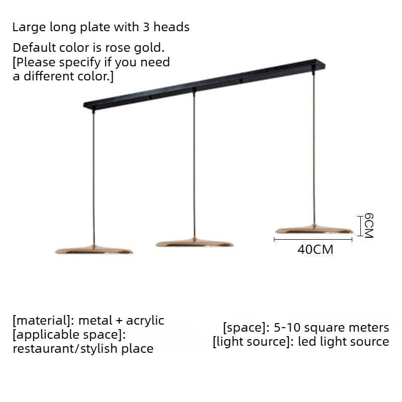 Flying Saucer Metal Pendant, for dining rooms and studies, for dining room, flying-saucer metal shade