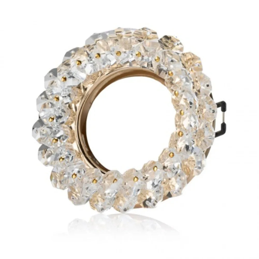 Velique Decorative Recessed Downlight Holder – Gold or Chrome MR16/GU10 Ceiling Fitting