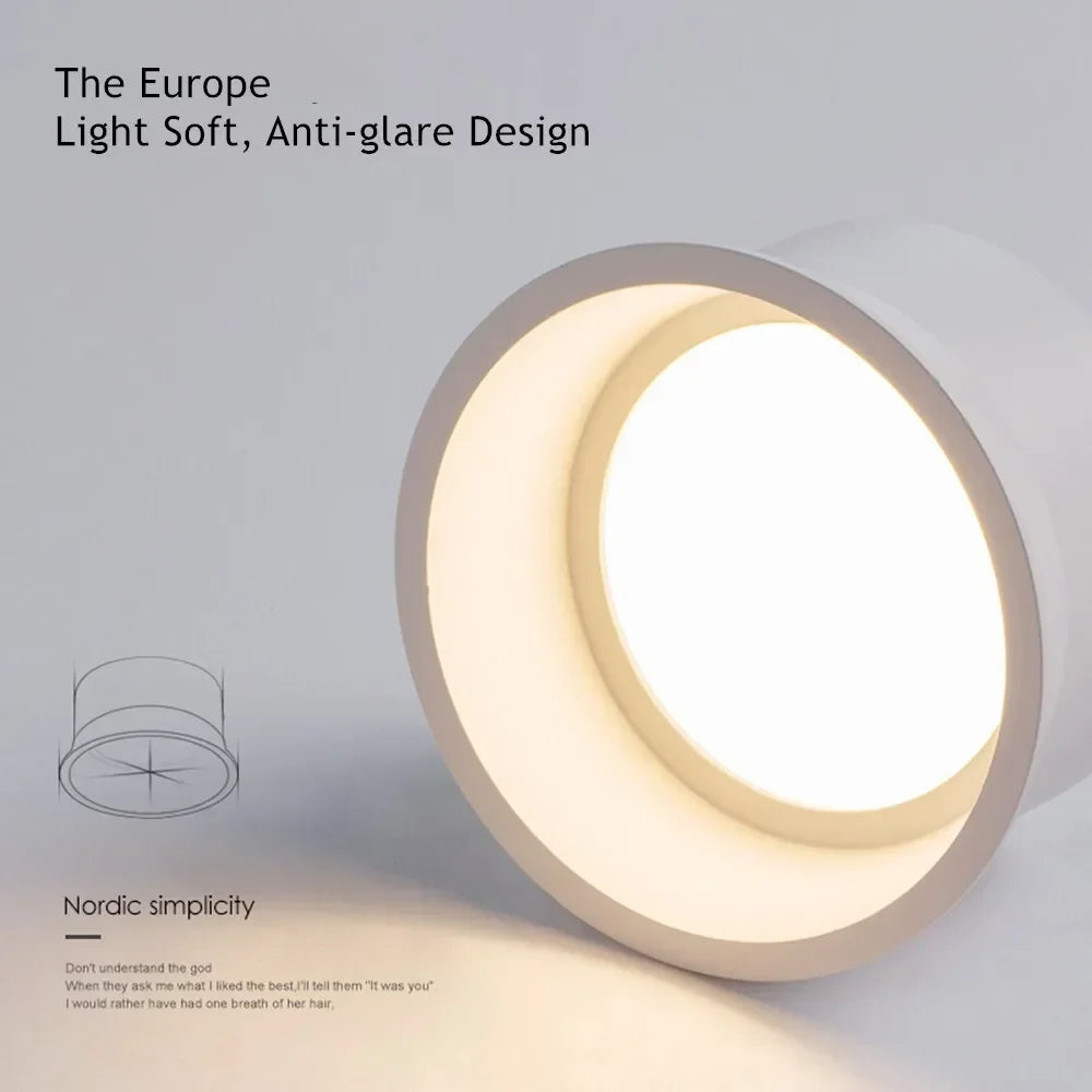 Velique Anti-Glare Recessed LED Downlight – 7W, 12W & 15W Ceiling Spotlight