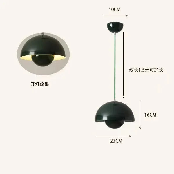 Playful Bud Chandelier Pendant, for bedrooms, studies, and dining spaces, for bedroom, multi-colour bud shades