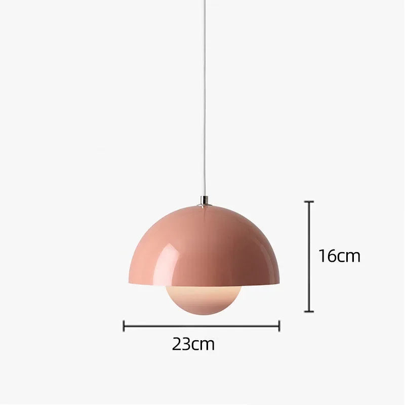 Semicircular Colourful Pendant, for restaurants, dining rooms and kitchens, for restaurant, semicircular colour-block shade