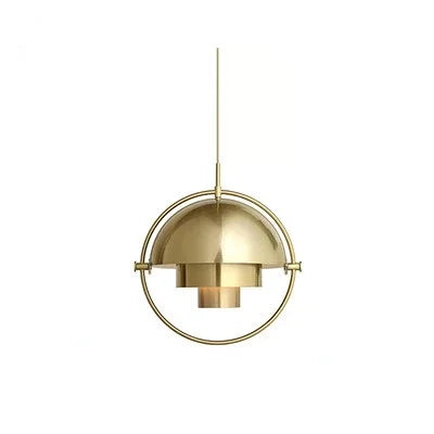 Postmodern Rotating Helmet Chandelier, for dining rooms, studies and bedside settings, for bedroom, rotating dome silhouette