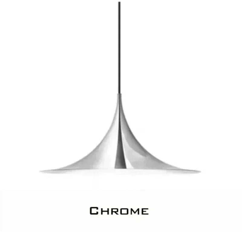 Designer Pendant, for dining tables and bar counters, a pared-back designer silhouette, for dining room, pared-back designer shade