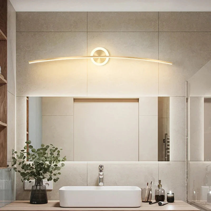 Crisp LED Bathroom Mirror Light, for bathrooms, vanities and hotel suites, for bathroom, slimline mirror-mount bar