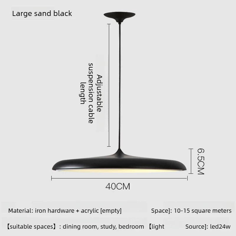 Flying Saucer Metal Pendant, for dining rooms and studies, for dining room, flying-saucer metal shade