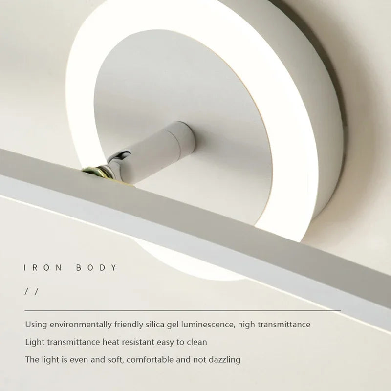 Crisp LED Bathroom Mirror Light, for bathrooms, vanities and hotel suites, for bathroom, slimline mirror-mount bar