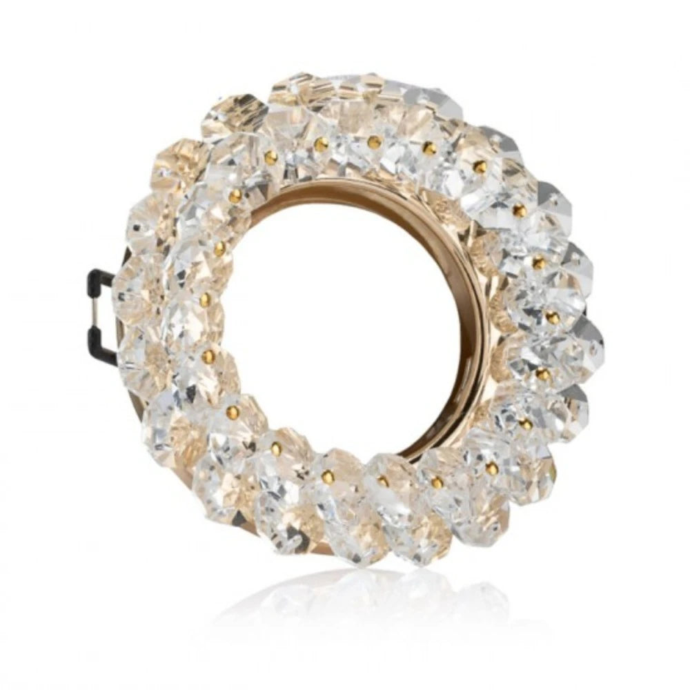 Velique Decorative Recessed Downlight Holder – Gold or Chrome MR16/GU10 Ceiling Fitting