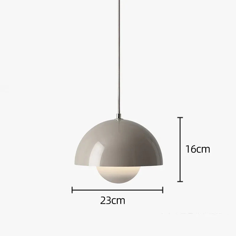 Semicircular Colourful Pendant, for restaurants, dining rooms and kitchens, for restaurant, semicircular colour-block shade