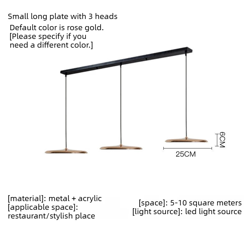 Flying Saucer Metal Pendant, for dining rooms and studies, for dining room, flying-saucer metal shade