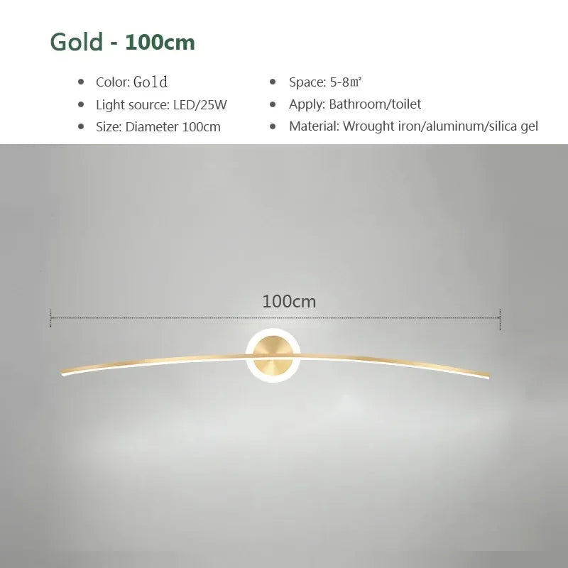 Crisp LED Bathroom Mirror Light, for bathrooms, vanities and hotel suites, for bathroom, slimline mirror-mount bar