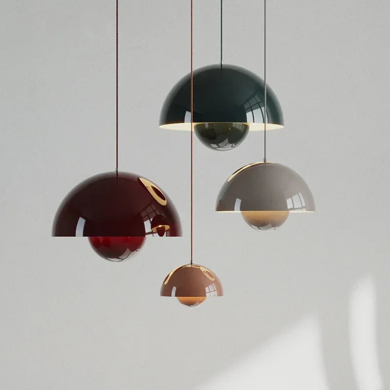 Playful Bud Chandelier Pendant, for bedrooms, studies, and dining spaces, for bedroom, multi-colour bud shades