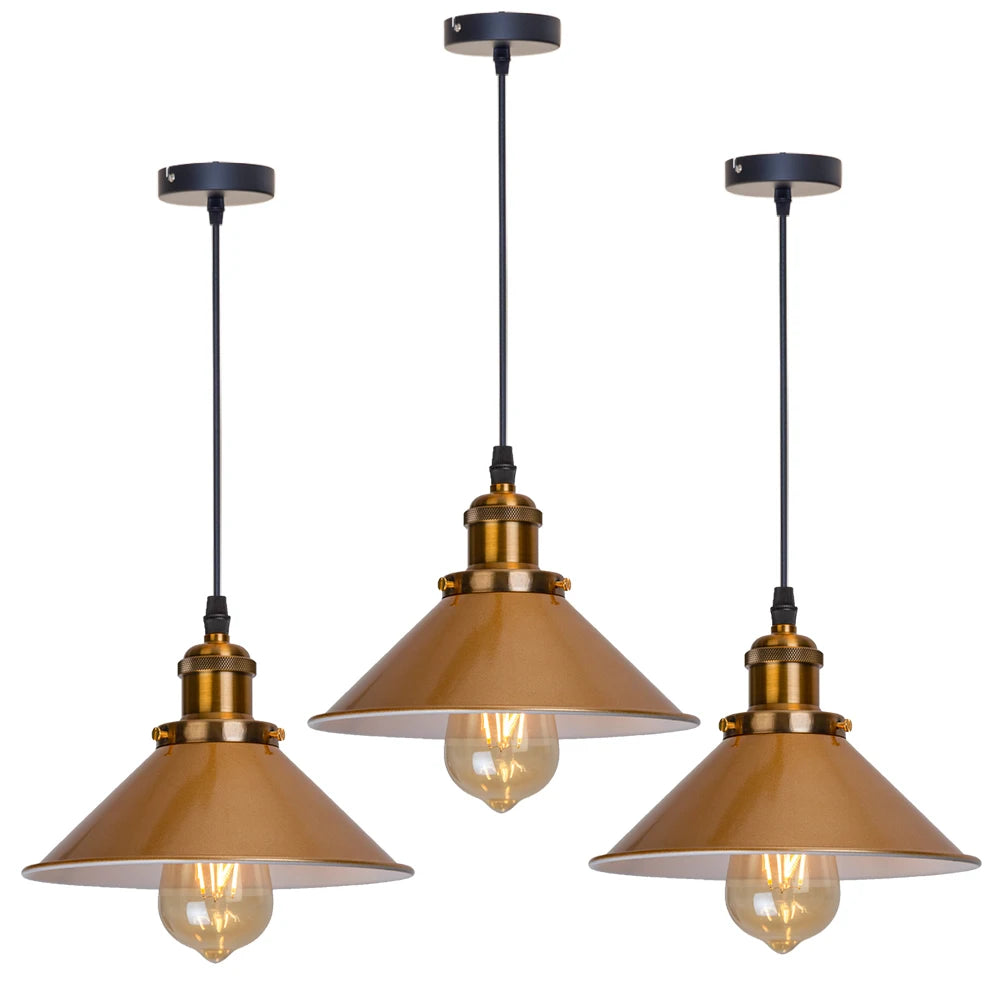 Industrial-chic Loft Pendant Lamp, for kitchens, dining nooks and bedrooms, for kitchen, loft-style weathered shade